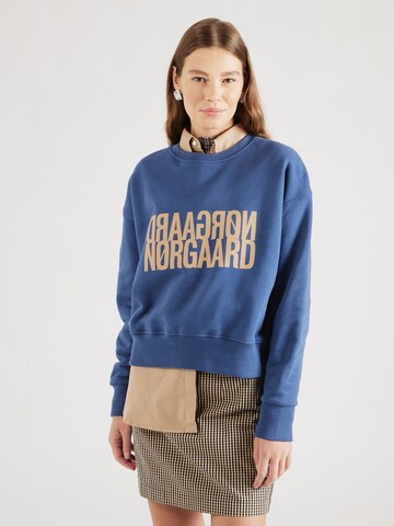 MADS NORGAARD COPENHAGEN Sweatshirt 'Tilvina' in Blue: front