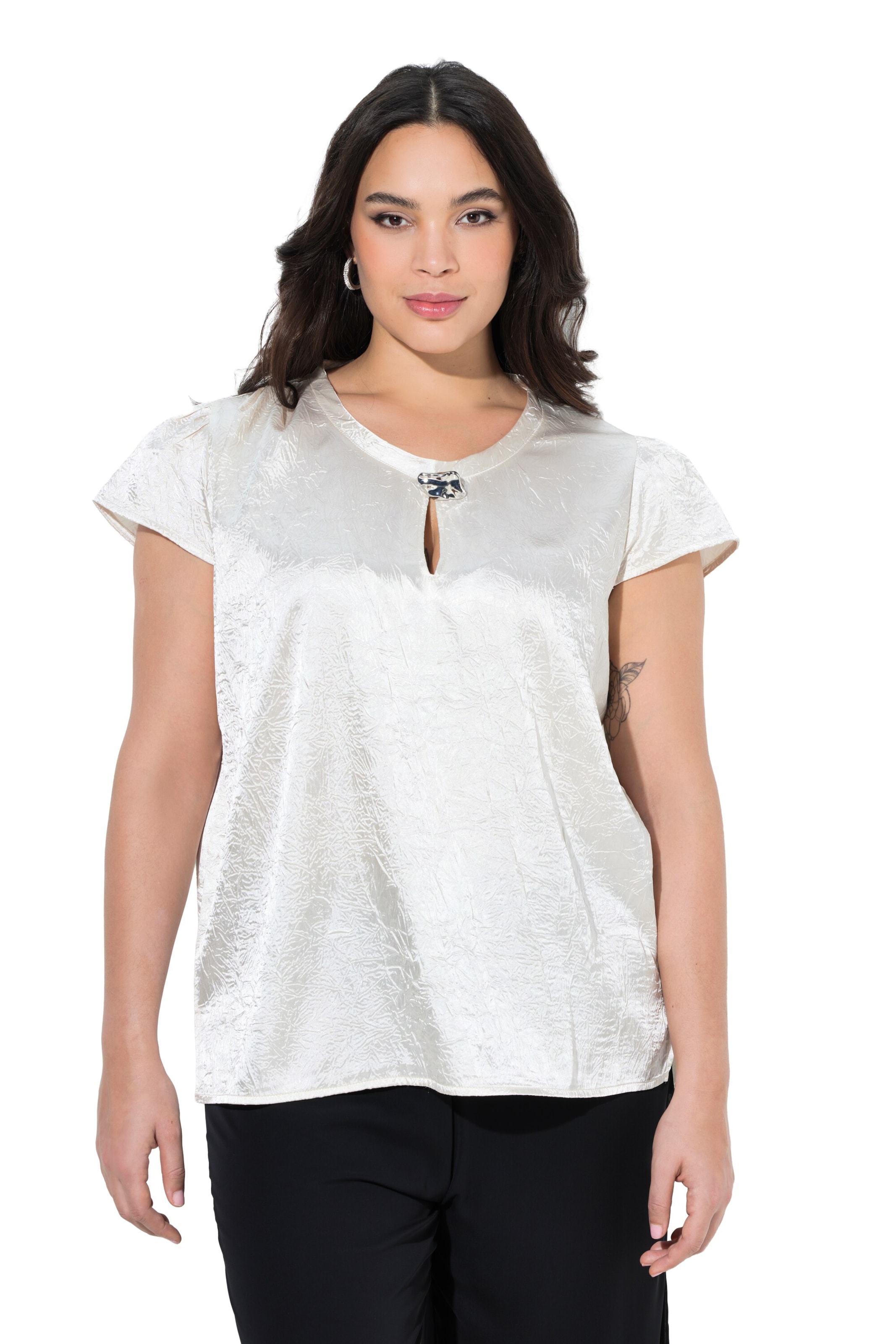 Ulla Popken Blouse in White: front