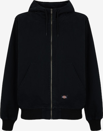 DICKIES Sweatjacke in Schwarz: Vorderseite
