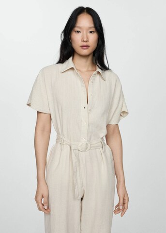 MANGO Jumpsuit 'Bambie' in Beige