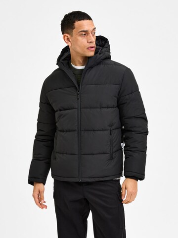 SELECTED HOMME Winter Jacket 'Harry' in Black: front