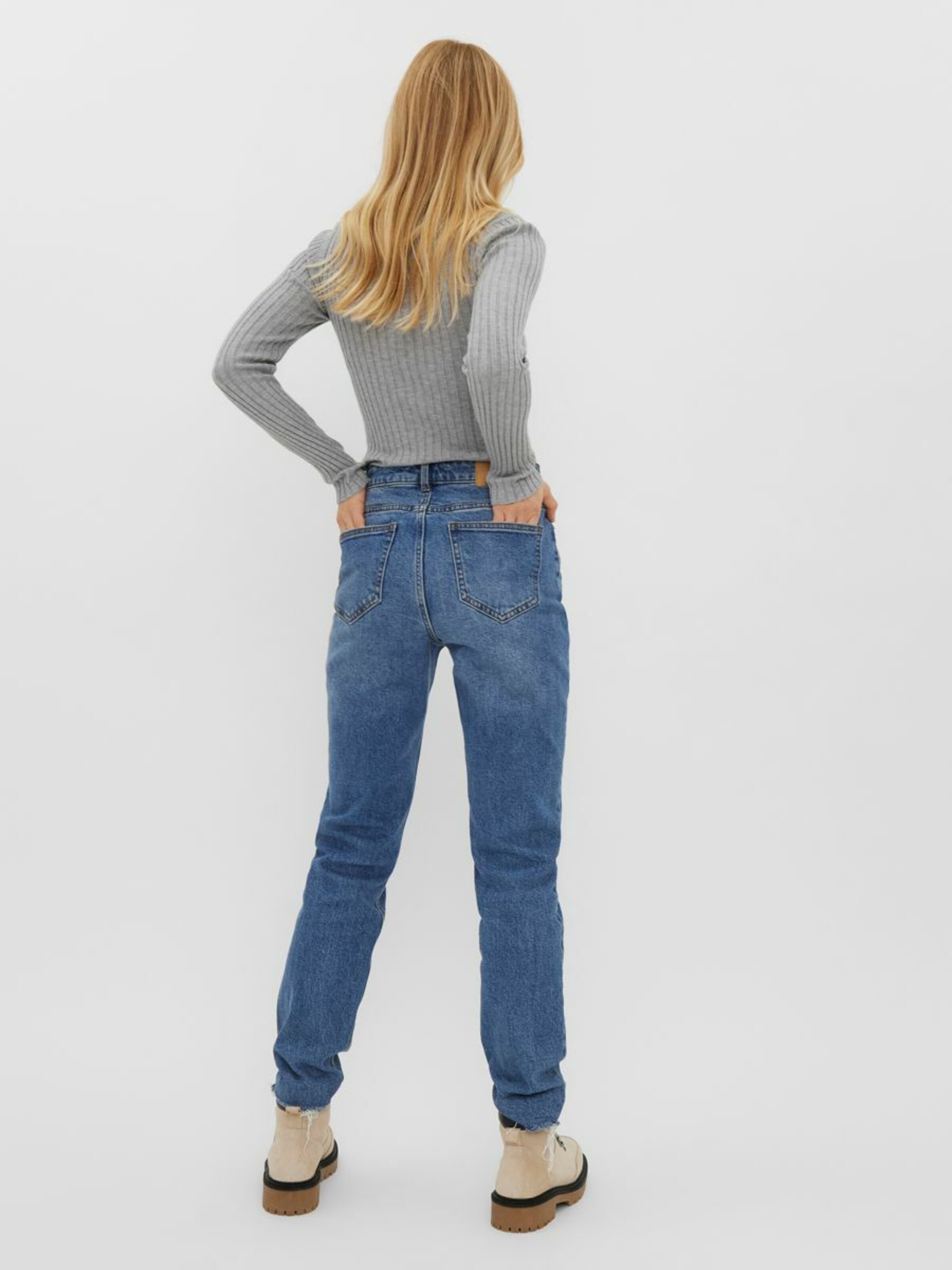 Frauen Pullover & Strick VERO MODA Shirt in Grau - JL27726 Frauen Pullover & Strick VERO MODA Shirt in Grau - JL27726