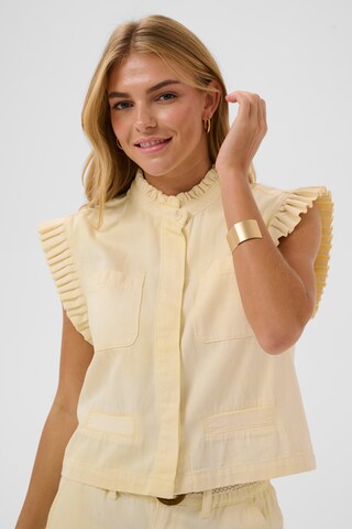 Cream Bodywarmer in Geel