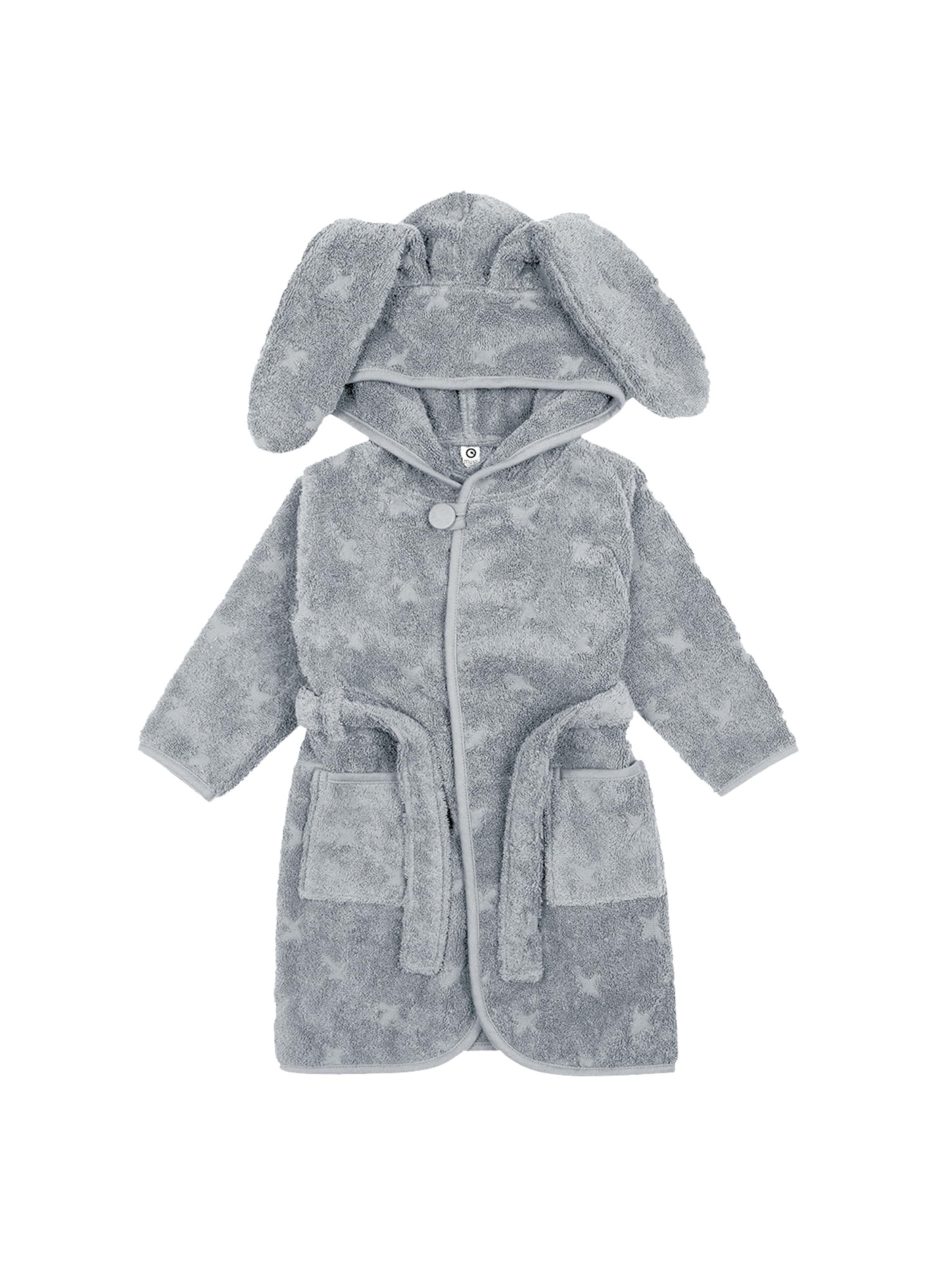 Müsli by GREEN COTTON Bathrobe in Blue: front