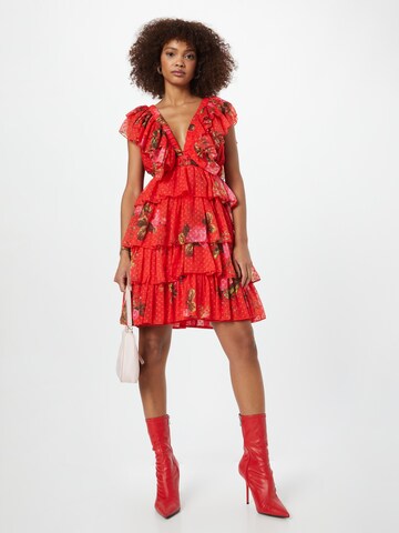 Nasty Gal Kleid 'Dobby' in Rot