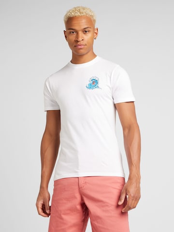 Santa Cruz T-Shirt 'Screaming Wave' in Weiß