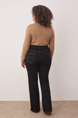 Trendyol Curve Bootcut Farkut värissä musta