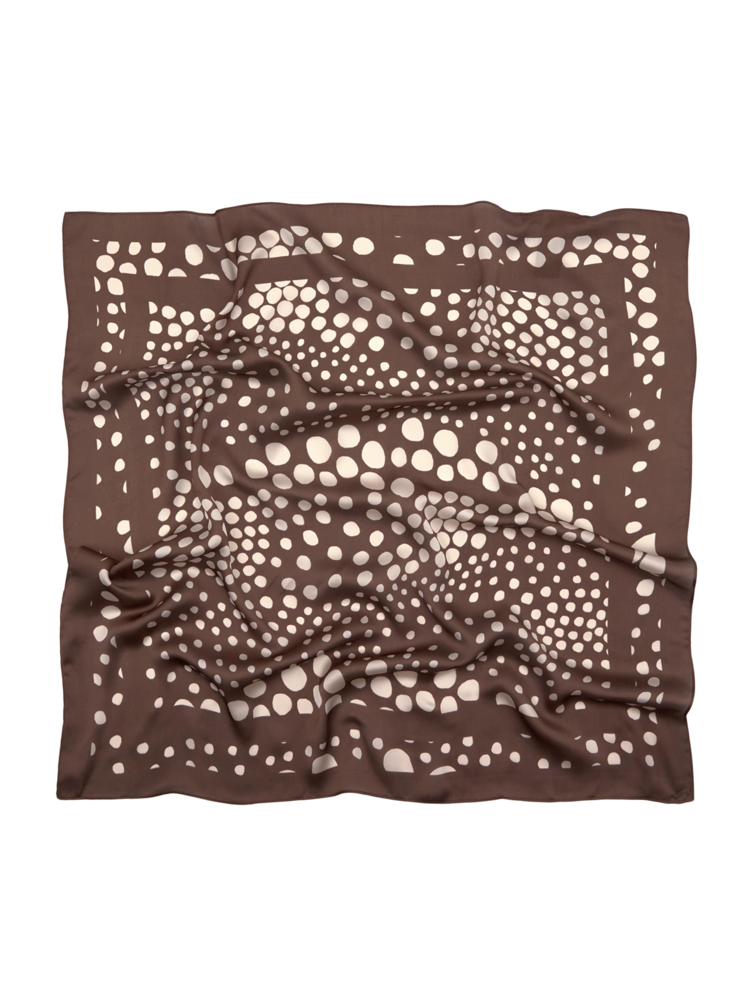 Pull&Bear Tørklæde 'W3  PAÑUELO LUNARES IRREGULARES' i brun: forside