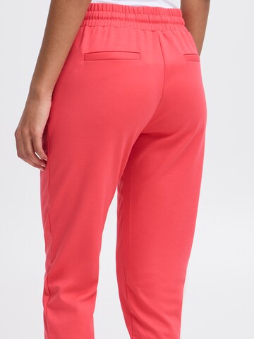 ICHI Tapered Bukser 'KATE' i pink