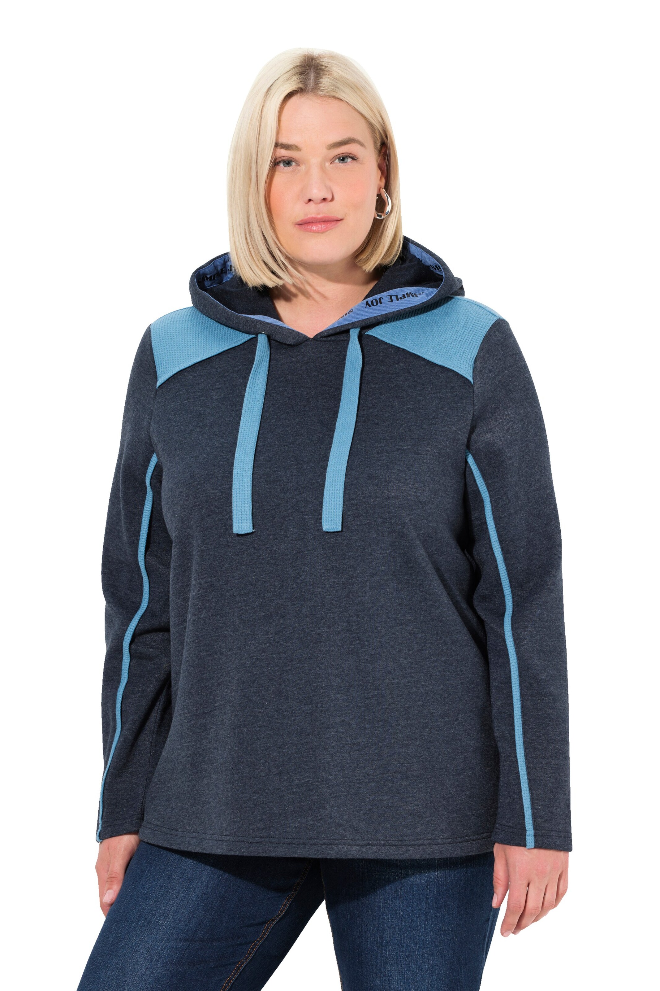 Ulla Popken Sweatshirt in Blau: Vorderseite