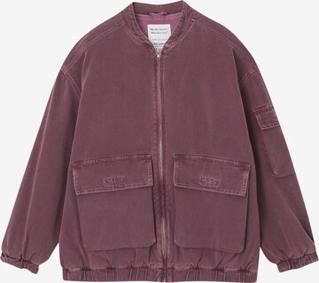 Veste mi-saison Pull&Bear en violet : devant