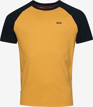 T-Shirt Superdry en jaune : devant