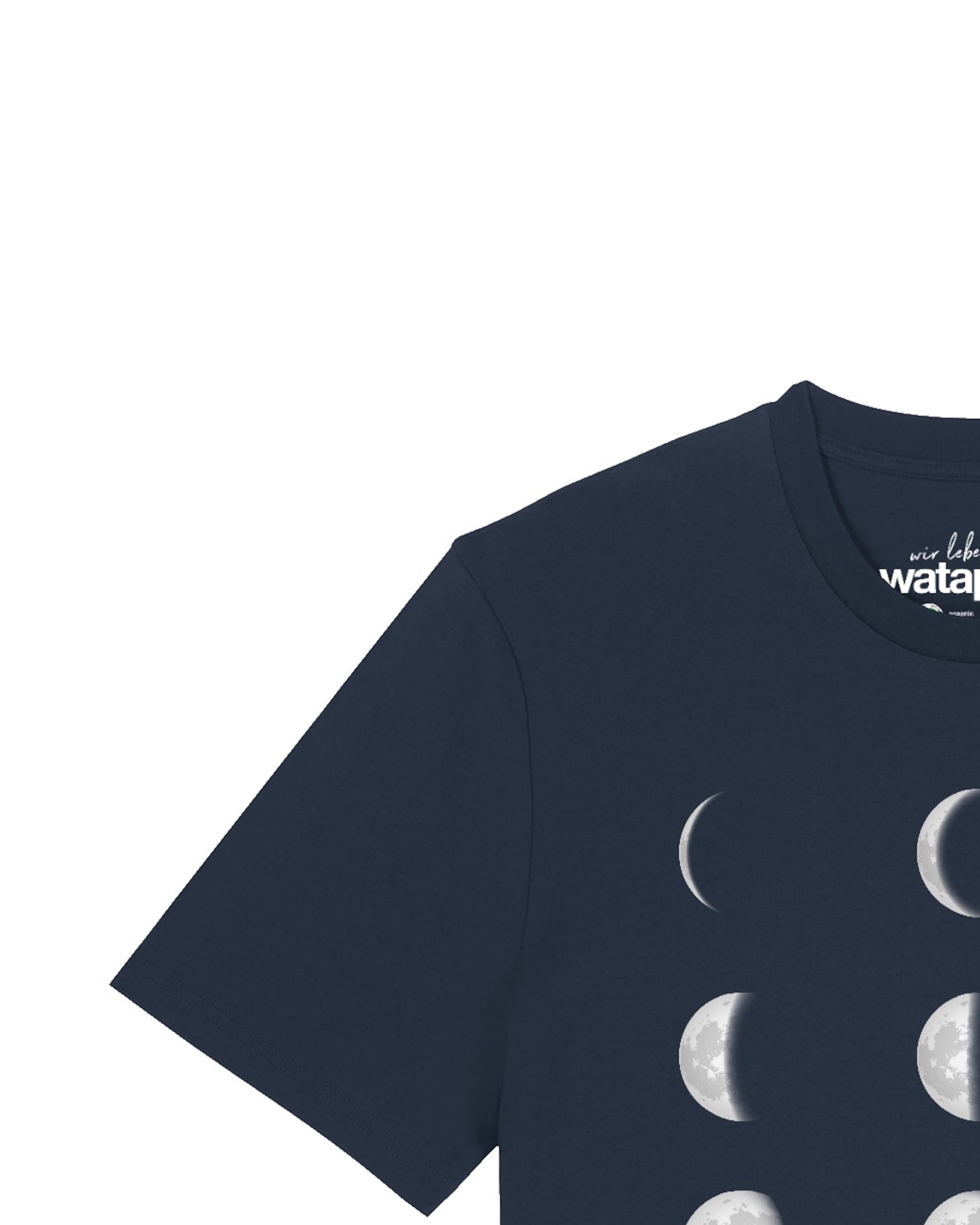 T-Shirt 'Moonphases' Watapparel en bleu