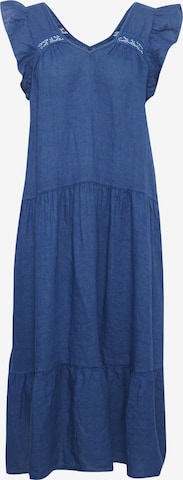 Cream Summer Dress 'Nina' in Blue: front