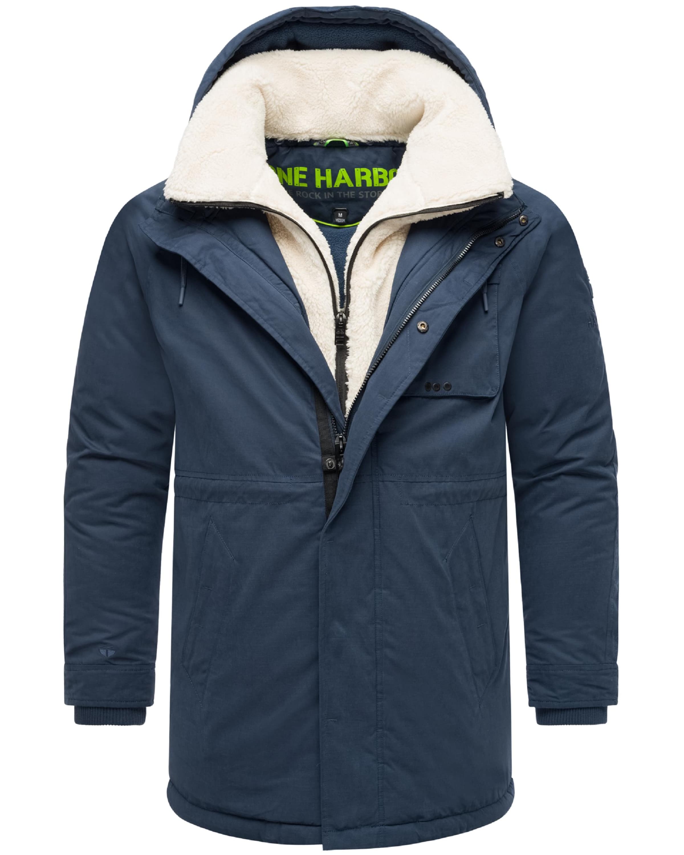 STONE HARBOUR Talvemantel 'Navroos XX', värv sinine