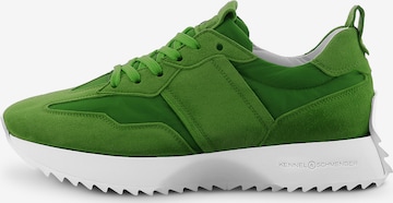 Kennel & Schmenger Sneakers laag 'Pull' in Groen: voorkant