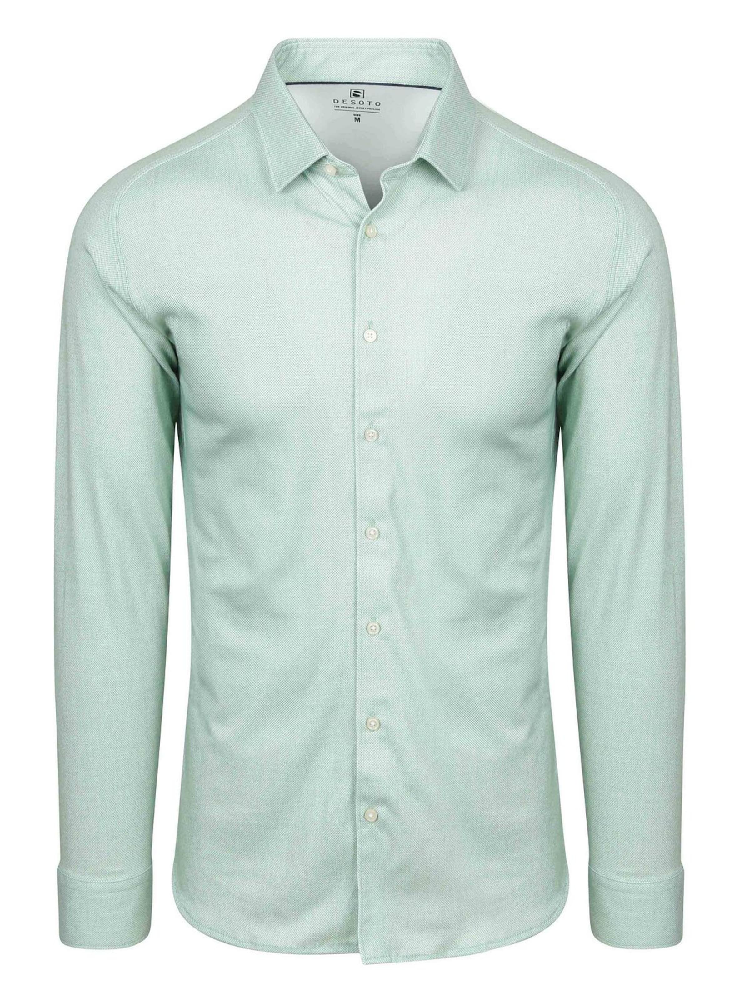DESOTO Button Up Shirt in Green: front
