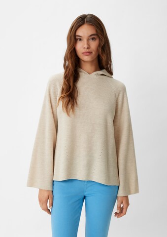 comma casual identity Pullover in Beige: predná strana