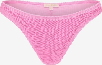 Moda Minx Bikini Bottoms 'Scrunch Fixed Brazilian' in Pink: front