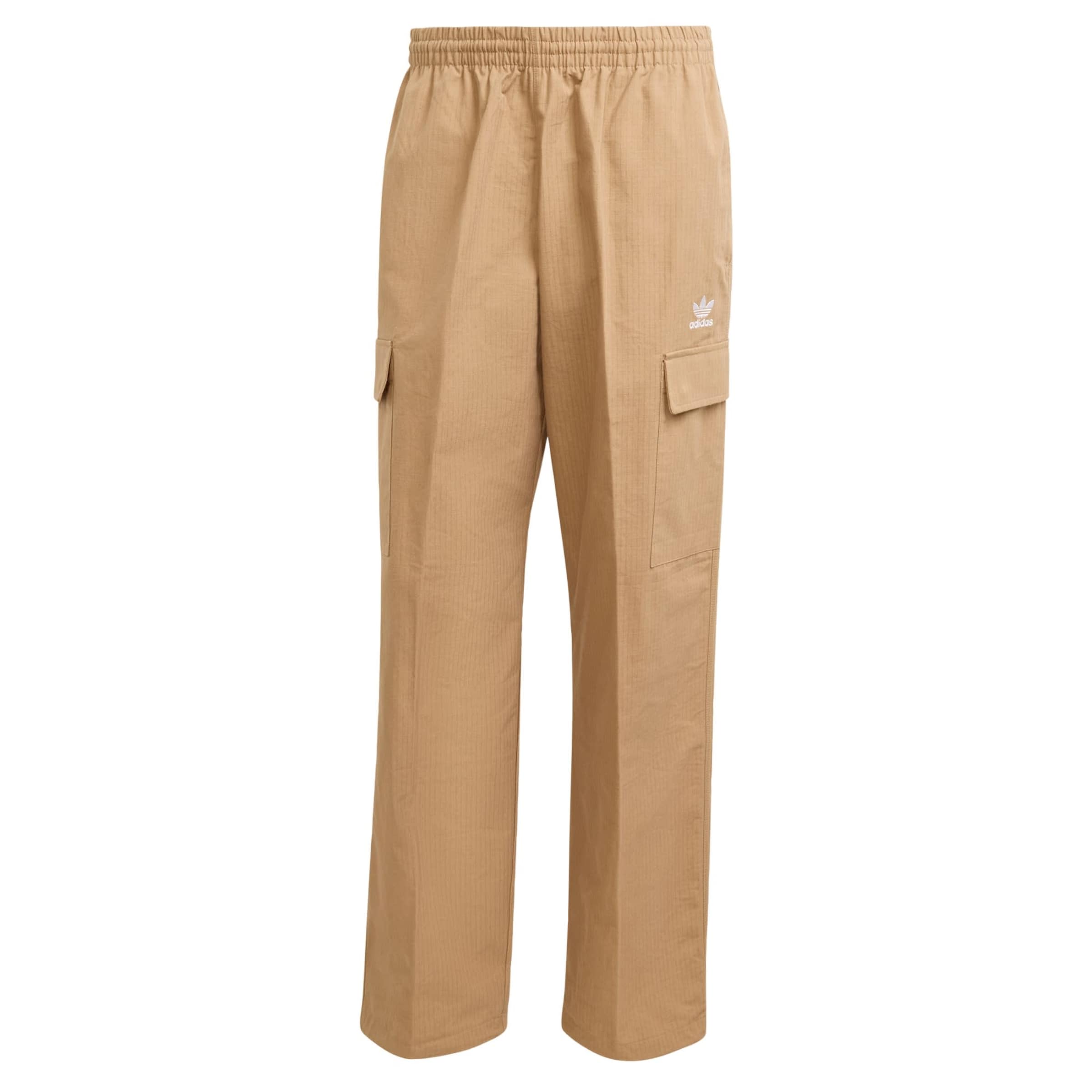 Loosefit Pantaloni 'Trefoil Essentials' di ADIDAS ORIGINALS in marrone: frontale