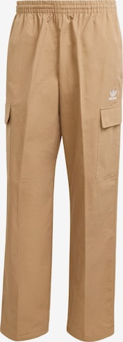 ADIDAS ORIGINALS - Loosefit Pantalón 'Trefoil Essentials' en marrón: frente