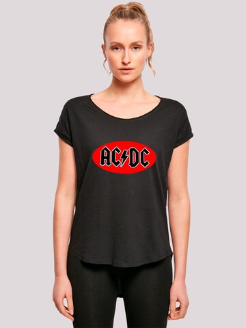 F4NT4STIC Shirt 'AC/DC' in Zwart: voorkant