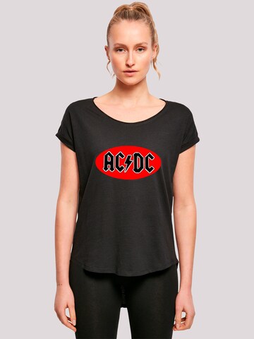 T-shirt 'AC/DC' F4NT4STIC en noir : devant