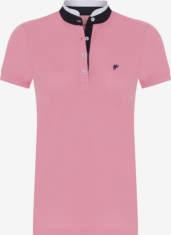 DENIM CULTURE Poloshirt 'Lexi' in Pink: predná strana