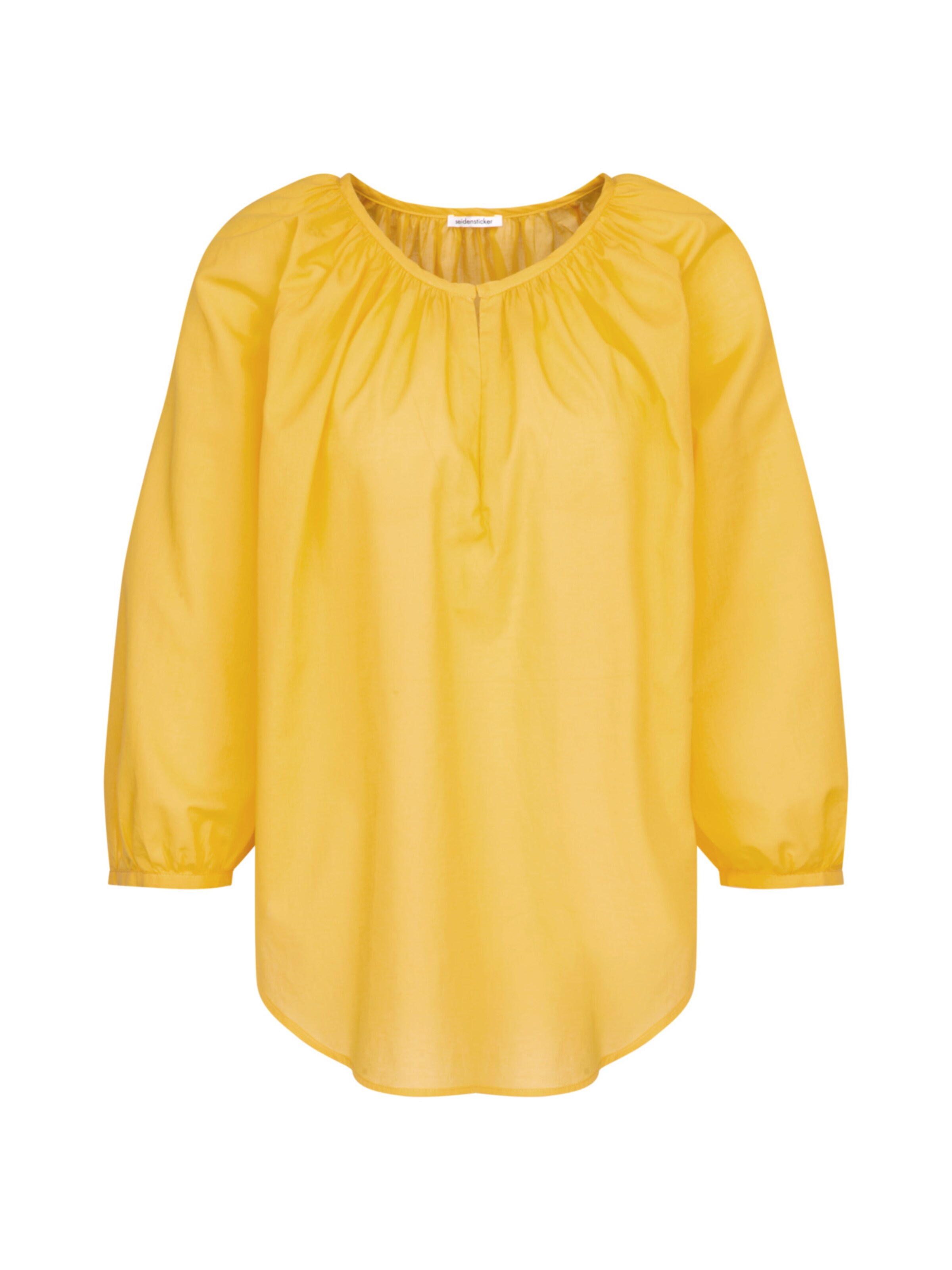 Chemisier 'Schwarze Rose' SEIDENSTICKER en jaune : devant