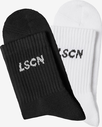 Chaussettes LSCN by LASCANA en noir : devant