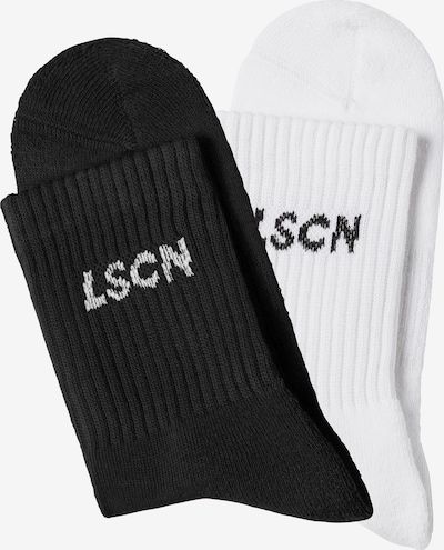 LSCN by LASCANA Chaussettes en noir / blanc, Vue avec produit