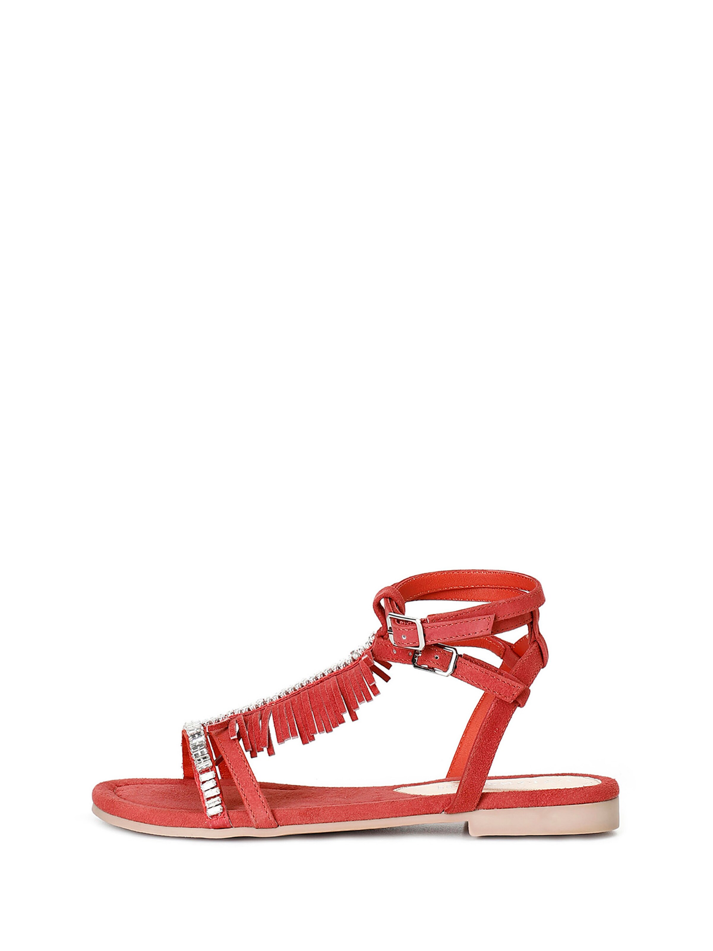 Sandalo di CAFè NOIR in rosso: frontale