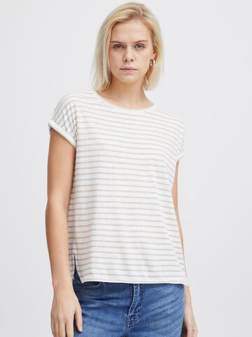 ICHI Shirt 'Yulietta' in Beige: front
