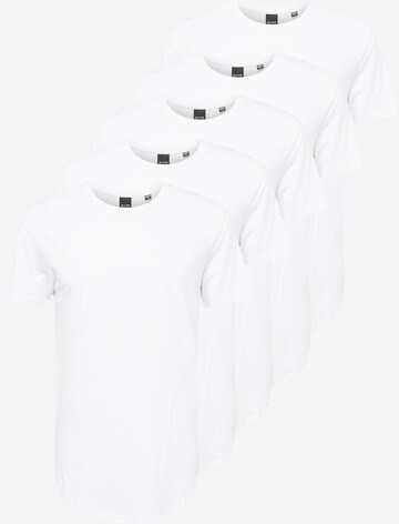 Only & Sons T-shirt 'MATT LONGY' i vit: framsida