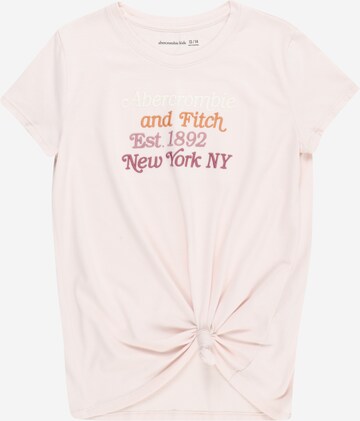 T-Shirt Abercrombie & Fitch en rose : devant