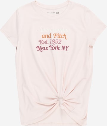 T-Shirt Abercrombie & Fitch en rose : devant