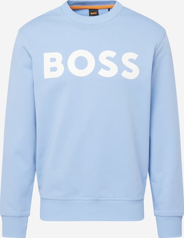 Sweat-shirt 'WeBasic' BOSS en bleu : devant