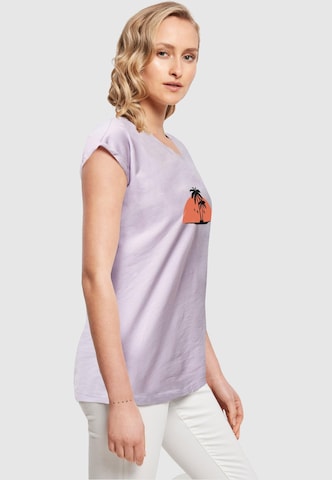 T-shirt 'Summer - Beach' Merchcode en violet