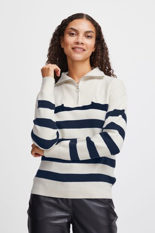 b.young Pullover 'manina' in Blau: predná strana