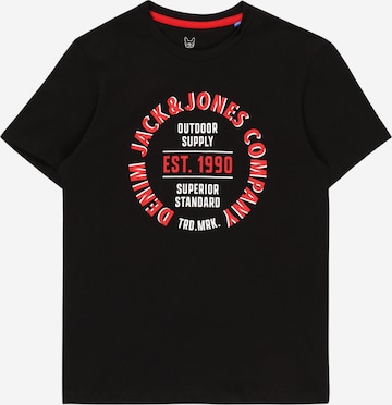 T-Shirt 'ANDY' Jack & Jones Junior en noir : devant