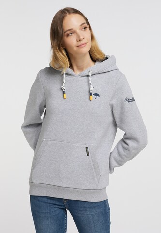 Sweat-shirt Schmuddelwedda en gris : devant