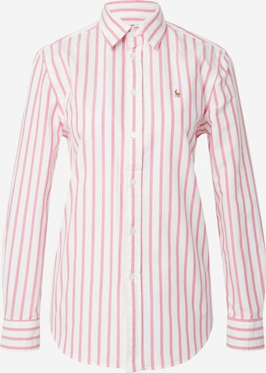 Polo Ralph Lauren Bluse i lyseblå / brun / pink / hvid, Produktvisning
