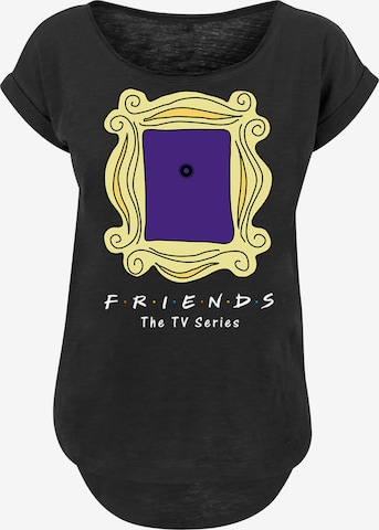 T-shirt 'Friends TV Serie Door Peephole' F4NT4STIC en noir : devant