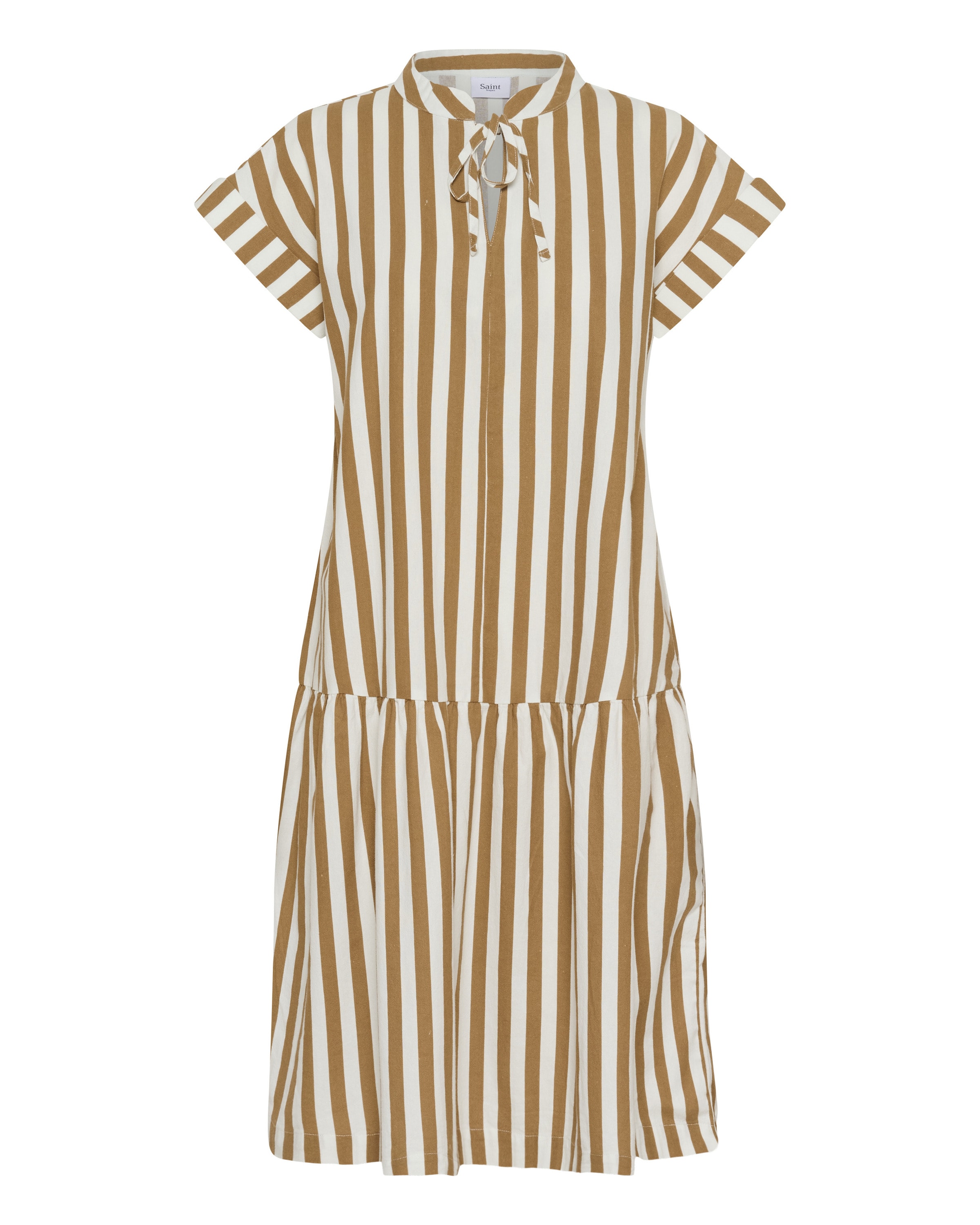 SAINT TROPEZ Jurk 'ZalindaSZ' in Bruin: voorkant