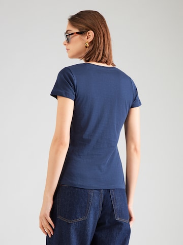 Pepe Jeans Tričko – modrá: zadní strana