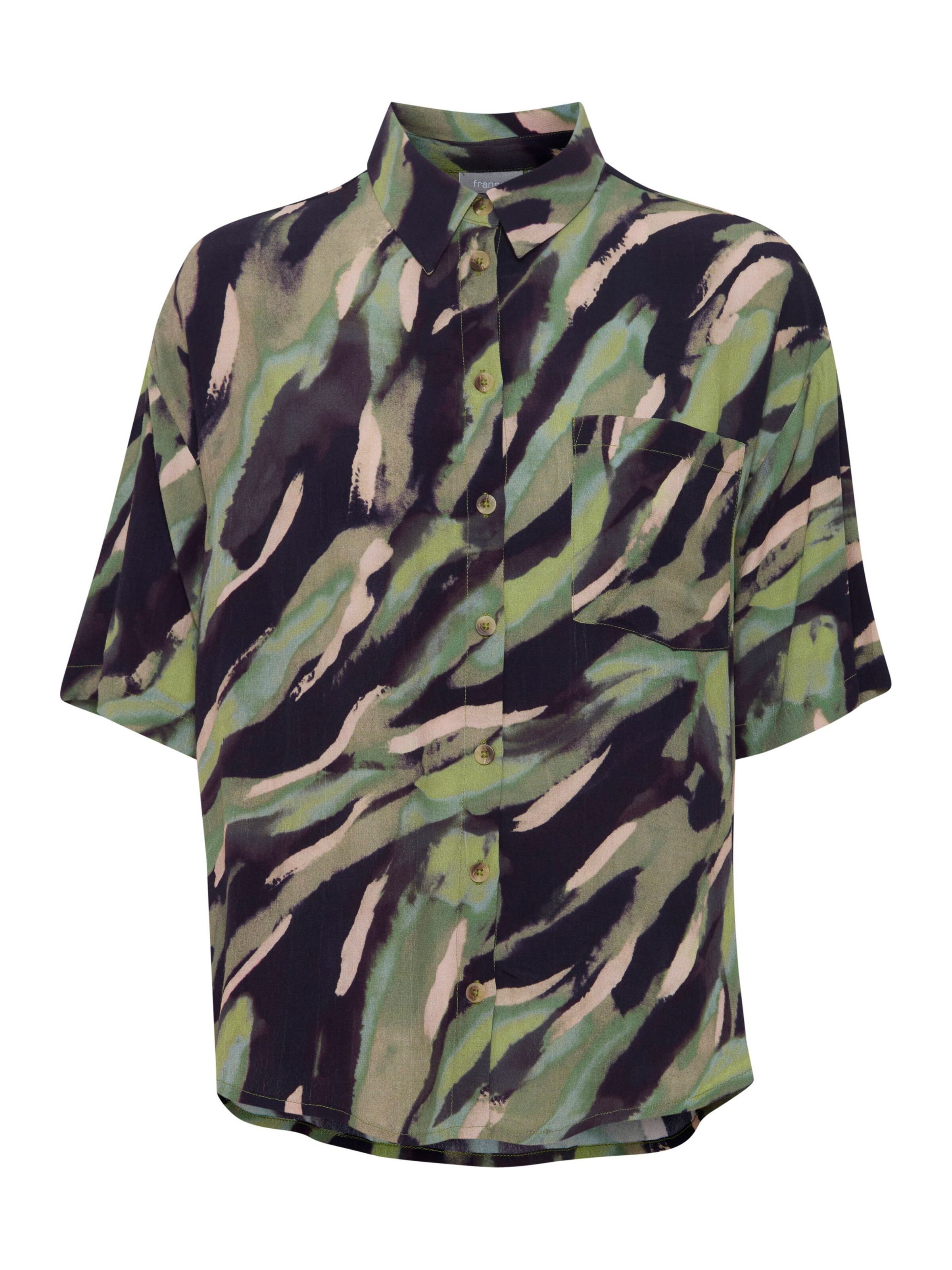 Chemisier 'Kaiya' Fransa en mélange de couleurs : devant