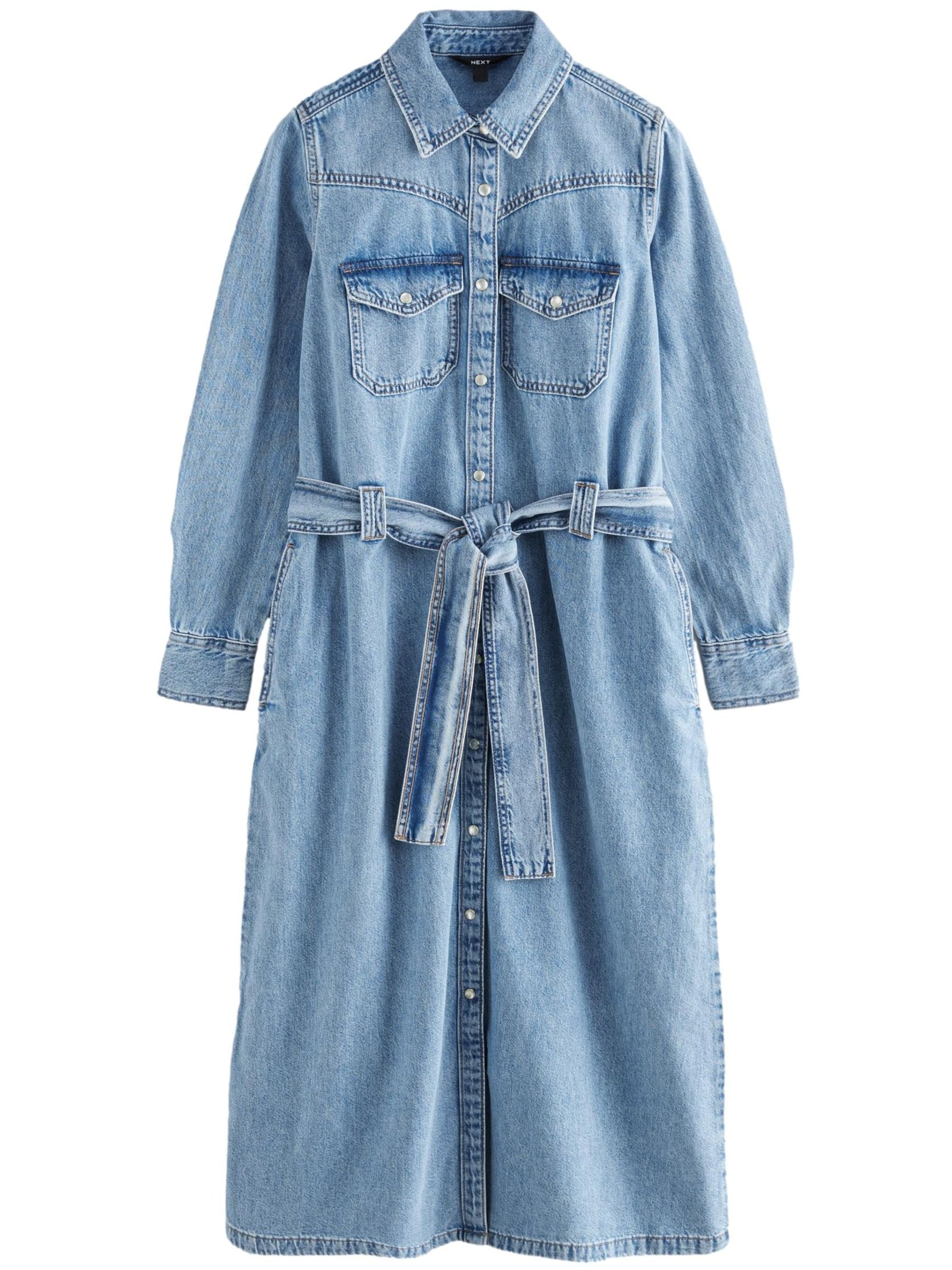 Next Blusenkleid in Blau: Vorderseite