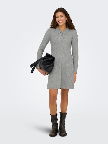JDY Strickkleid in Grau