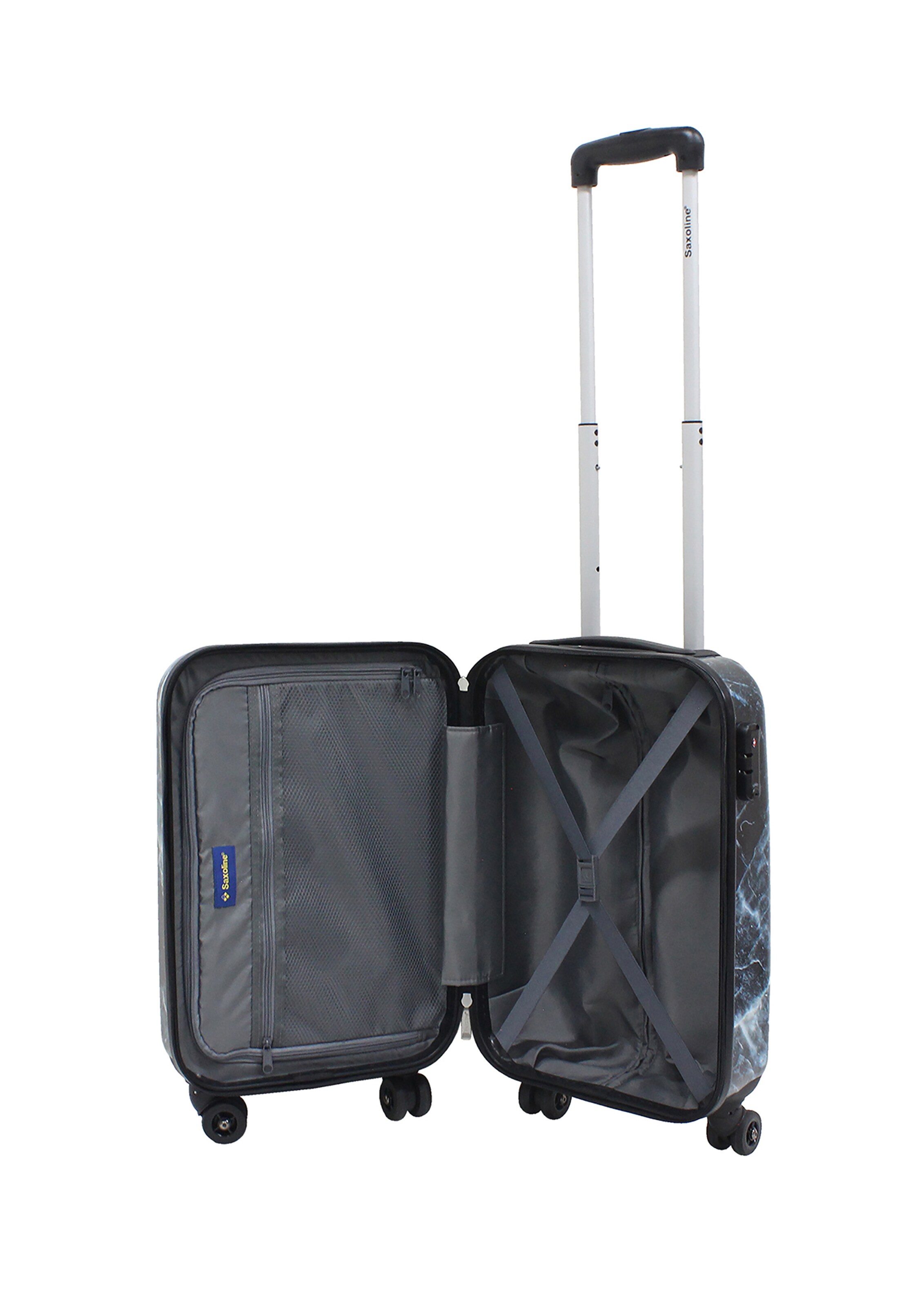 Saxoline Suitcase 'Marble' in Blue