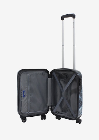 Saxoline Suitcase 'Marble' in Blue